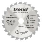 Trend CSB/21024TC Wood/Chipboard/MDF Circular Saw Blade 210mm x 30mm 24T