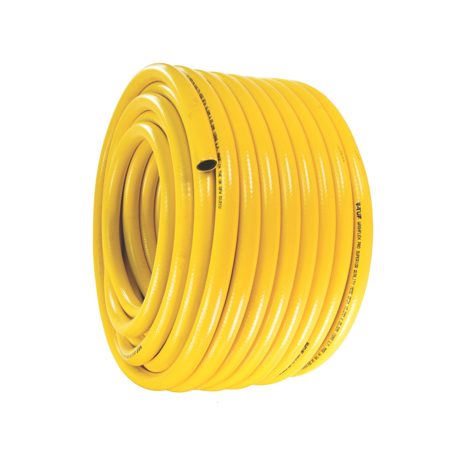 V-Tuf Washflex Pressure Washer Hose Yellow 3/4" x 50m (175FN)