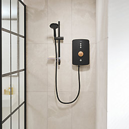 Triton Amala Black with Copper Accents 9.5kW  Electric Shower