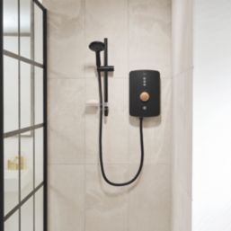 Triton Amala Black with Copper Accents 9.5kW  Electric Shower