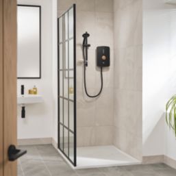 Triton Amala Black with Copper Accents 9.5kW  Electric Shower