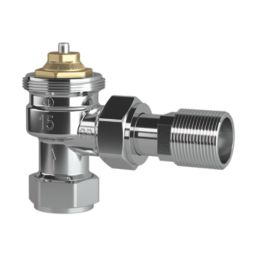 Drayton  15mm x 1/2" Chrome Angled Traditional Thermostatic Radiator Valve Body