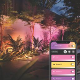 Philips Hue Amarant Outdoor LED Linear Wall Light Black 20W 1200lm