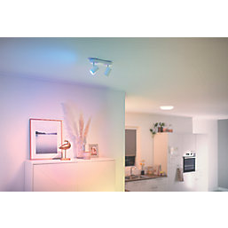 WiZ Imageo RGB & White LED Wifi-Connected 2 Adjustable Spotlights White 10W 690lm