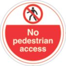 Essentials No Pedestrian Access Floor Sign 450mm x 450mm