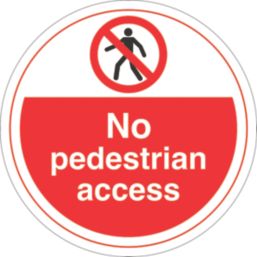 Essentials No Pedestrian Access Floor Sign 450mm x 450mm
