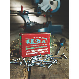 Quicksilver  PZ Double-Countersunk Self-Tapping Woodscrews 8ga x 1 1/2" 200 Pack