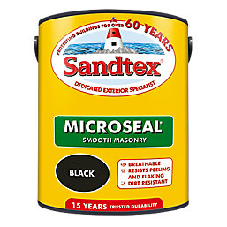 Sandtex  Ultra Smooth Black Masonry Paint 5Ltr