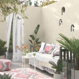 Sandtex 5Ltr Ultra Smooth Ivory Stone Masonry Paint