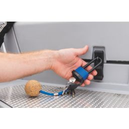 Abus Aquasafe Brass  Weatherproof Long Shackle  Padlock 49mm