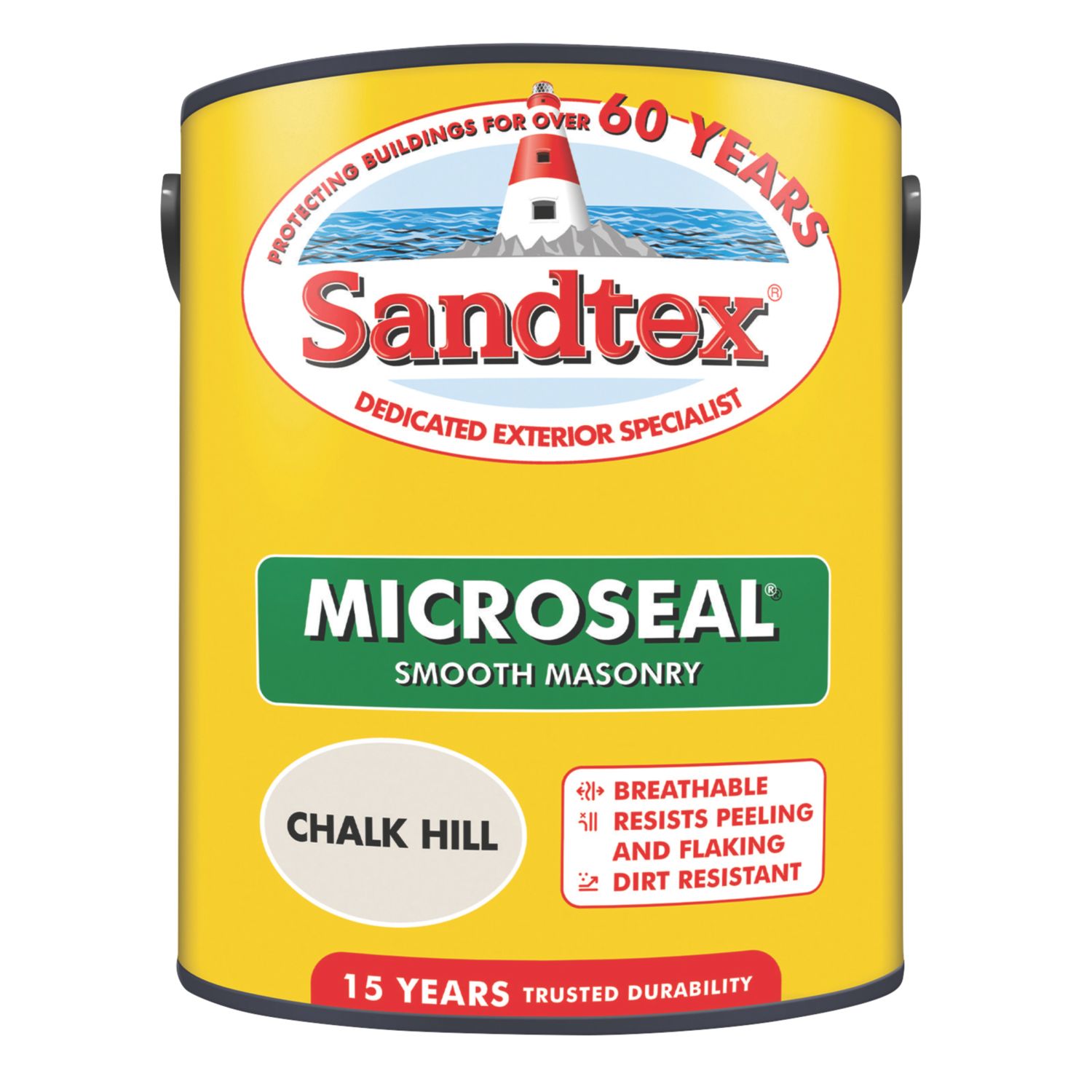 Sandtex 5Ltr Smooth Chalk Hill Masonry Paint (17650)