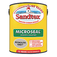 Sandtex Ultra Smooth Masonry Paint Plymouth Grey 5Ltr