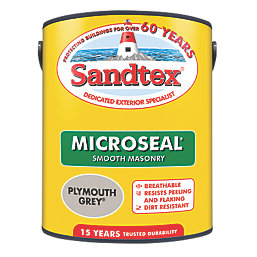 Sandtex  Ultra Smooth Plymouth Grey Masonry Paint 5Ltr