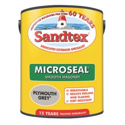 Sandtex  Ultra Smooth Plymouth Grey Masonry Paint 5Ltr