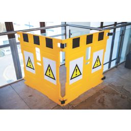 Addgards Supergard 2-Panel Barrier Yellow 1100mm