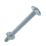 Easyfix  Bright Zinc-Plated  Roofing Bolts M8 x 70mm 10 Pack
