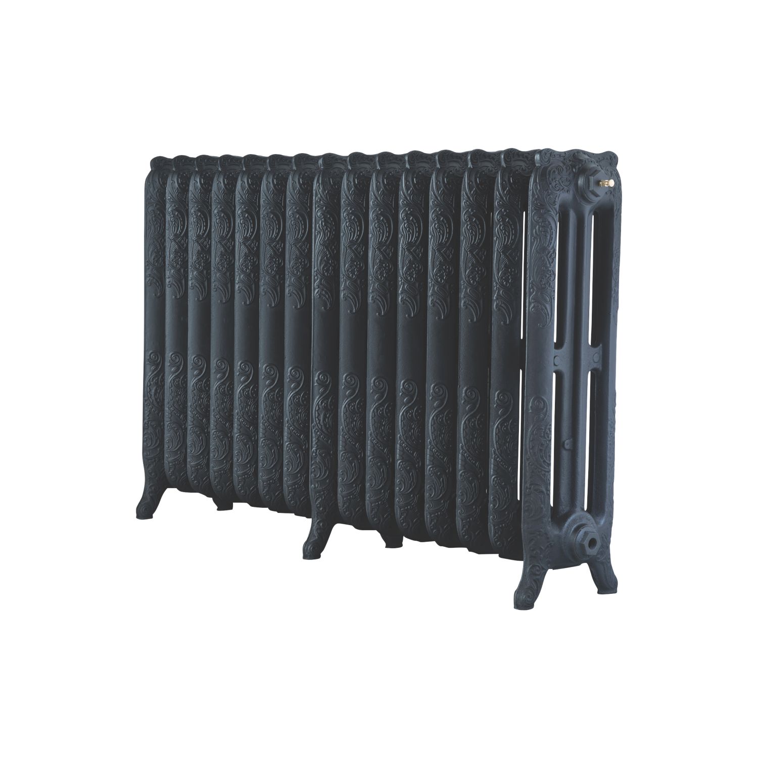 Arroll 760mm x 1234mm 7370BTU Black Cast Iron 3 Column Radiator (1768P)