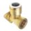JG Speedfit  Plastic Push-Fit Adapting 90° Wall Plate Elbow 15mm x 1/2"