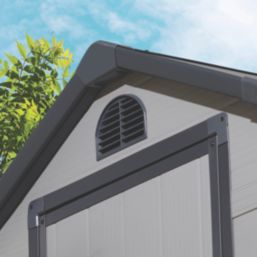 Rowlinson Airevale 4' x 3' (Nominal) Apex Plastic Storage Shed Light Grey