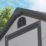Rowlinson Airevale 4' x 3' (Nominal) Apex Plastic Storage Shed Light Grey