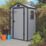 Rowlinson Airevale 4' x 3' (Nominal) Apex Plastic Storage Shed Light Grey