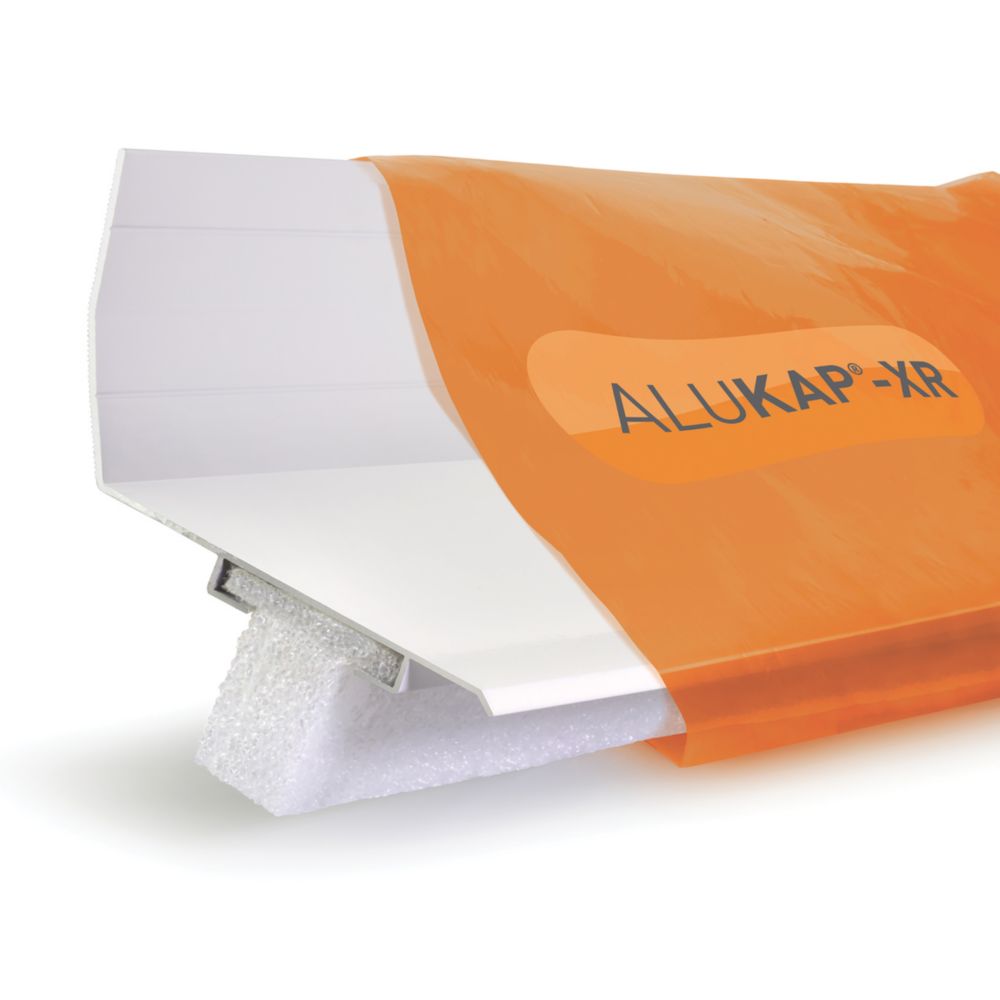 ALUKAP-XR AKX900W Aluminium Top Wall Flashing White 132 x 105mm x 2.4m