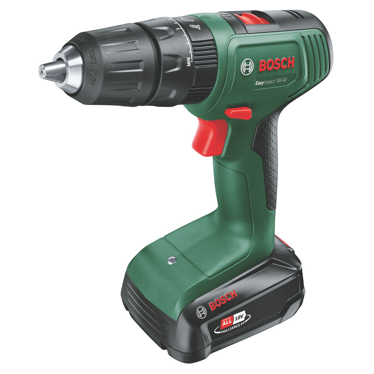 Bosch EasyImpact 18V-40 18V 1 x 2.0Ah Li-Ion Power for All Cordless Combi Drill (176KK)