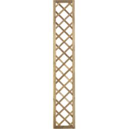 Forest Hidcote Softwood Rectangular Garden Trellis 1' x 6' 10 Pack