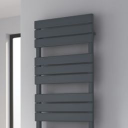 Reina 1424mm x 500mm 2291BTU Anthracite Flat Designer Towel Radiator