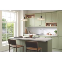 Wilsonart Lunar Matt Grey & White Quartz Effect Laminate Worktop 3000mm x 600mm x 38mm