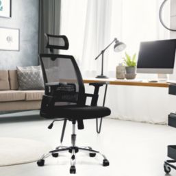 Nautilus Designs Alpha High Back Operator Chair Black