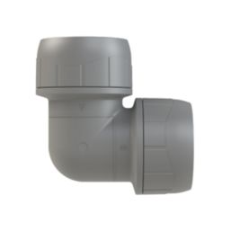 PolyPlumb Enhanced  Plastic Push-Fit Equal 90° Elbow 22mm