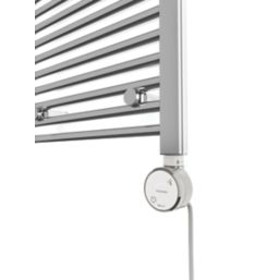 Terma 800mm x 500mm 682BTU Chrome Flat Electric Towel Radiator