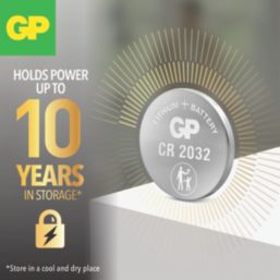 GP Batteries CR2032 3V Coin Cell Lithium Batteries 2 Pack