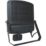 Brackenheath  Outdoor LED Floodlight With PIR Sensor Black 70W 7700lm