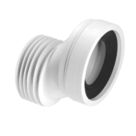 McAlpine  Rigid 40mm Offset Toilet Pan Connector White 130mm