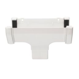 FloPlast  uPVC Square Running Outlet White 114mm x 65mm