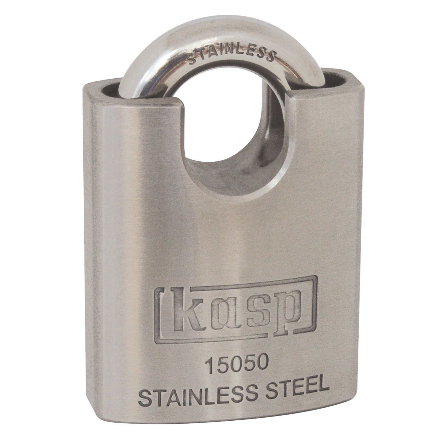 Kasp K15050D Stainless Steel Waterproof Closed Shackle Padlock 50mm (1779T)