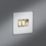 Knightsbridge  10AX 3-Gang 2-Way Light Switch  Matt White