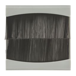 Knightsbridge NETBR2GGY Modular Brush Flex Outlet Grey