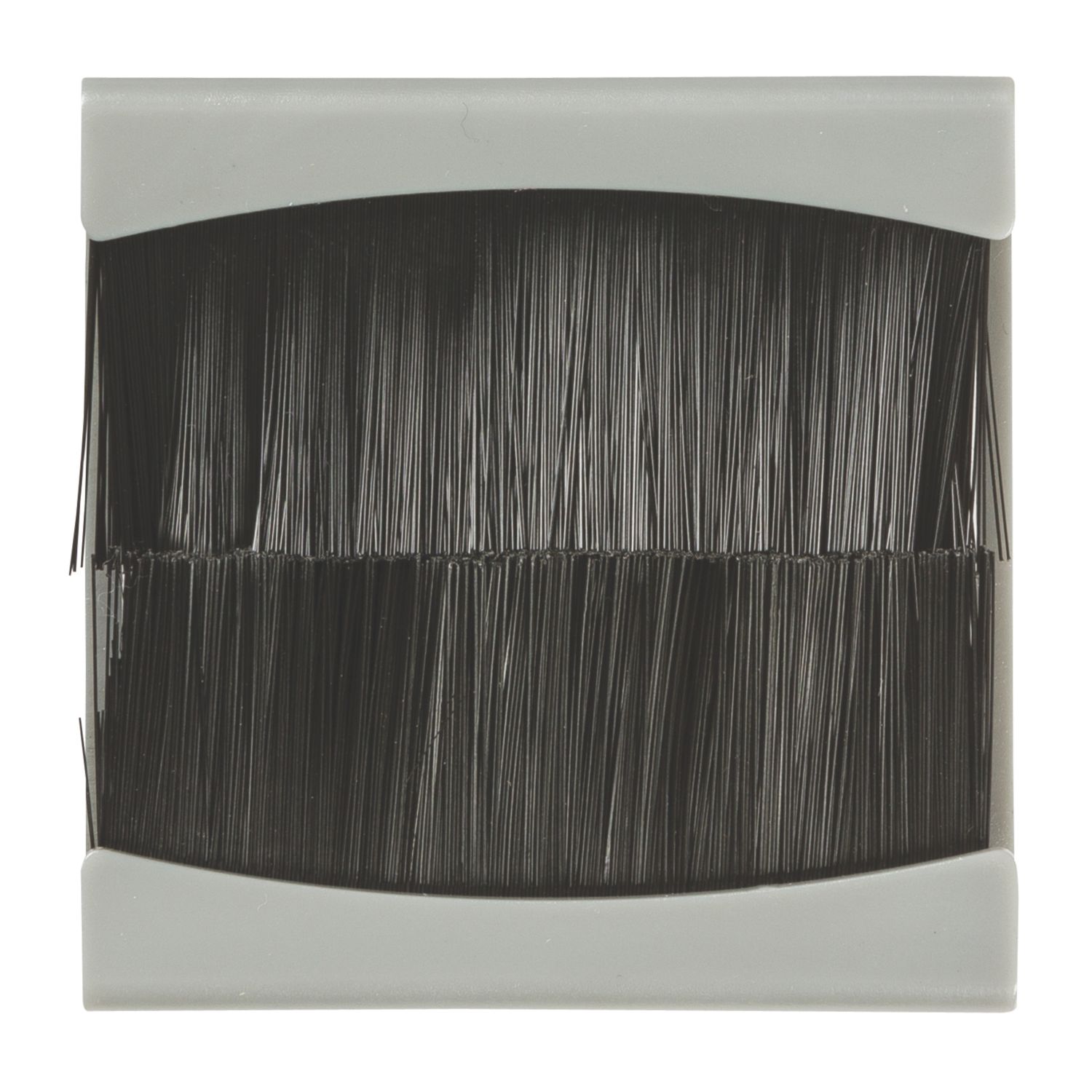 Knightsbridge NETBR2GGY Modular Brush Flex Outlet Grey (177CR)