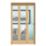 Green & Taylor  3-Door 1-Clear Light Unfinished Oak Wooden Shaker Internal Bi-Fold Door 2060mm x 1218mm