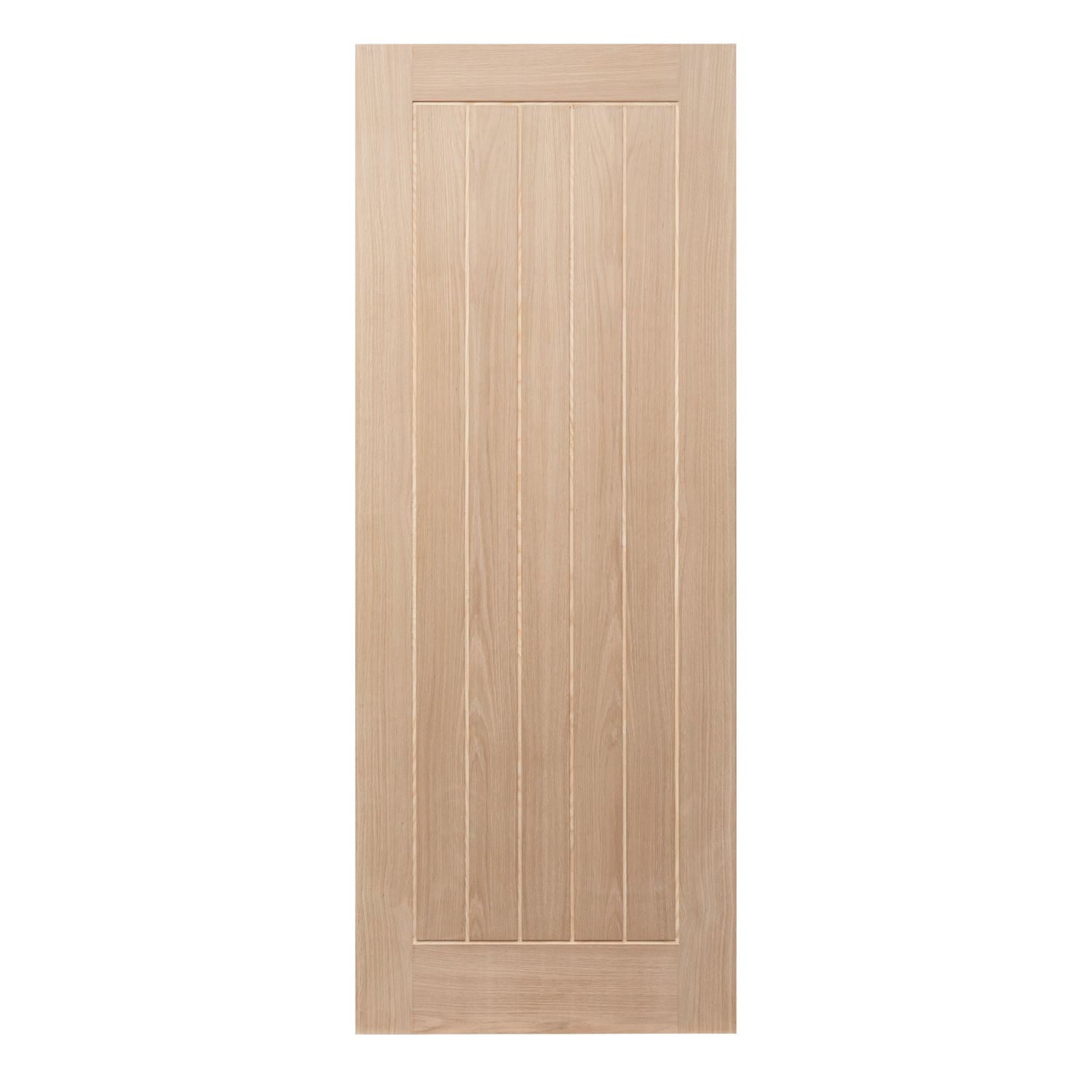 Unfinished Oak Wooden Cottage Internal Door 1981mm x 762mm (177FA)