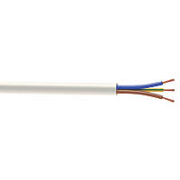Time 3093Y White 3-Core 0.75mm² Flexible Cable 25m Drum