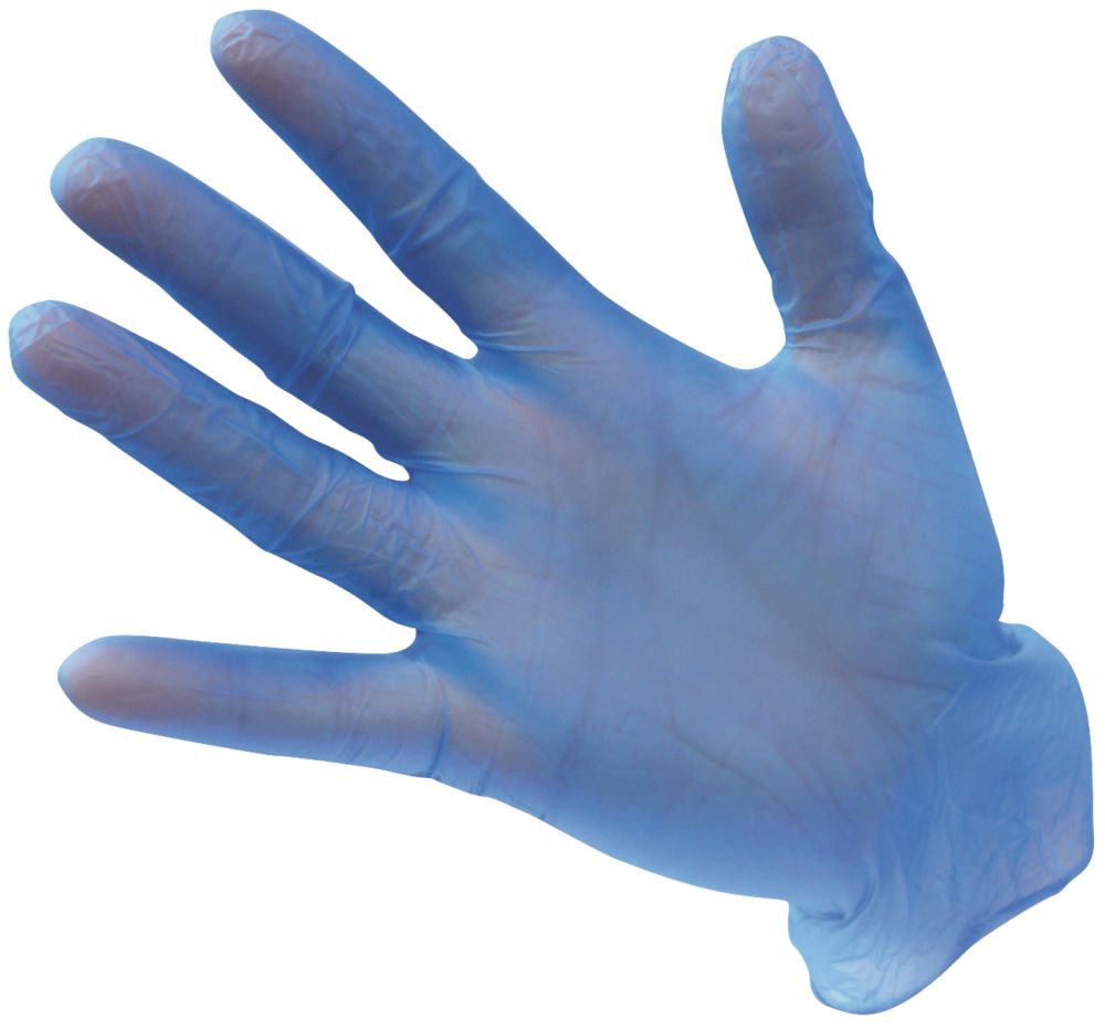 Site Kf130 Nitrile Coated Gloves White Blue Large Mechanical Hazard Gloves Screwfix Com