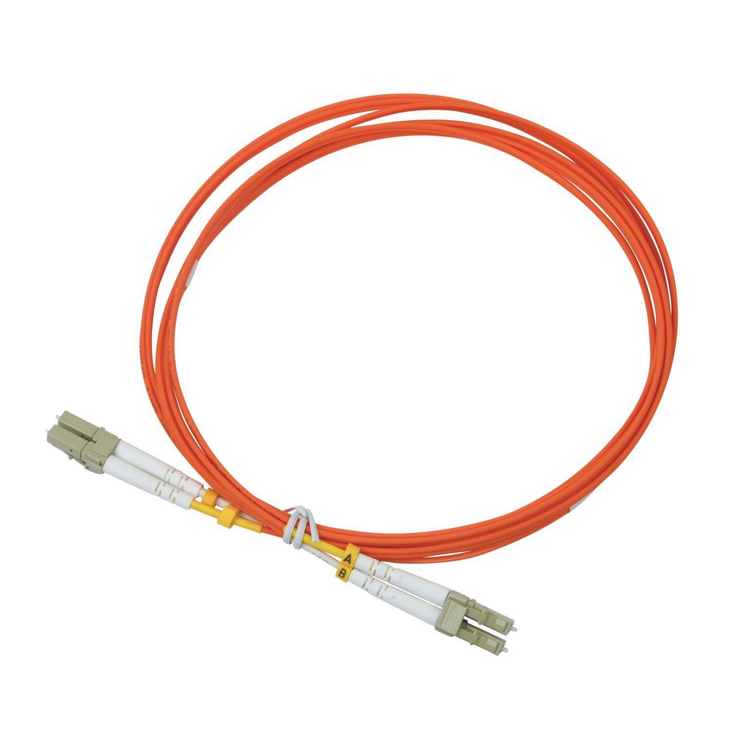 Labgear Duplex Multi Mode Orange LC- LC OM1 LSZH Fibre Optic Cable 3m (177KM)