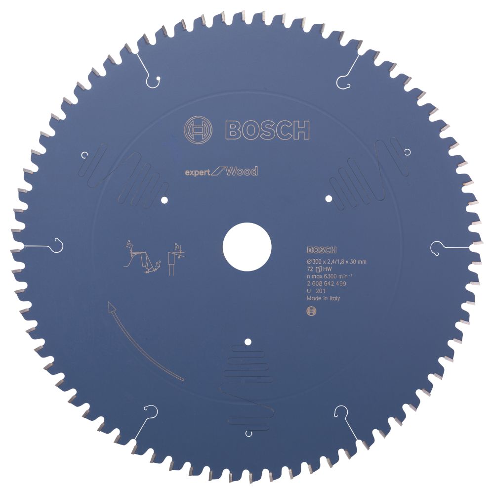 Bosch Expert Wood Circular Saw Blade 300mm x 30mm 72T Screwfix
