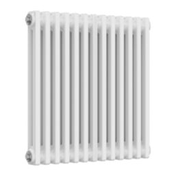 Reina 600mm x 605mm 1935BTU White Horizontal 2 Column Radiator