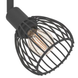 Eglo Sonnino Round 3-Light Spotlight Black