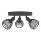 Eglo Sonnino Round 3-Light Spotlight Black